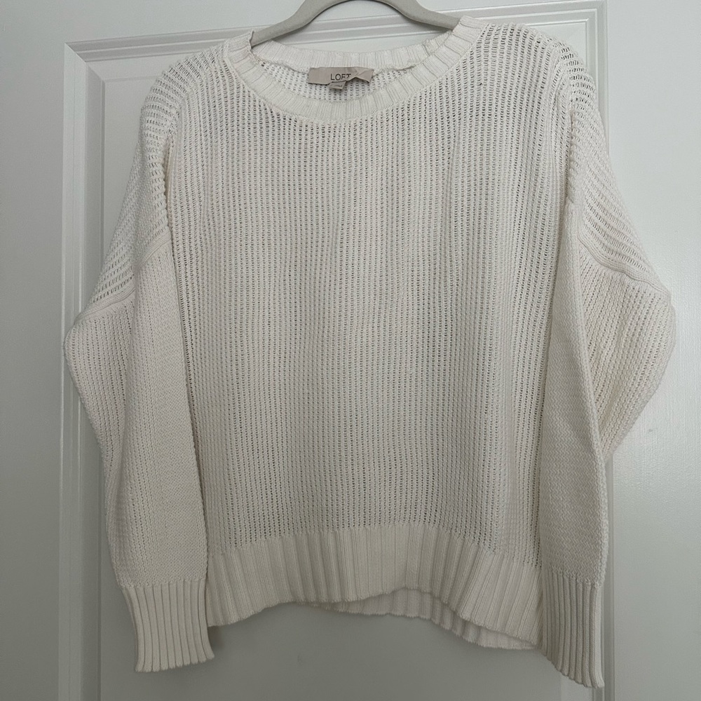 loft cotton sweater.